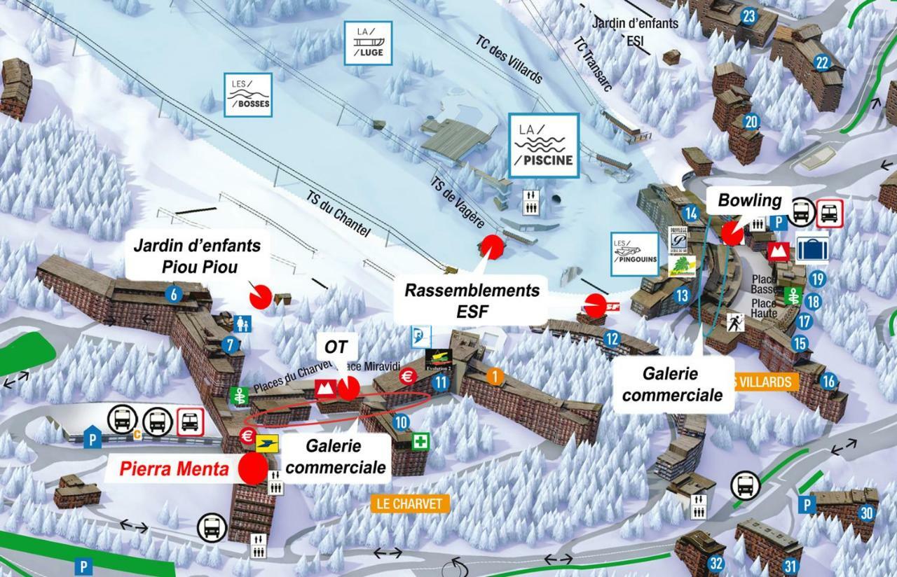 Arc 1800 Pierra Menta Lejlighed Les Arcs  Eksteriør billede